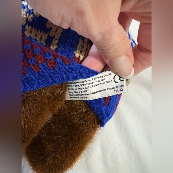 Vintage Bialosky Brown Bear Box Jointed Limited Edition Chester Sweater Plush - Picture 10 of 12